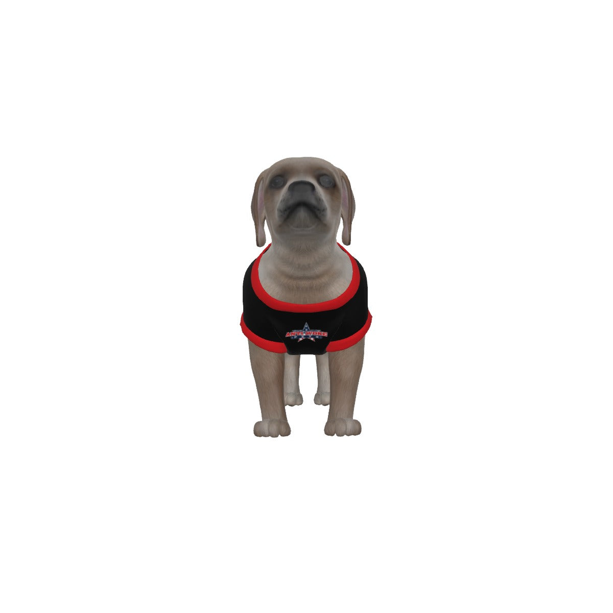 Bulldog-Red Collar- My Owner Is Armed- Anti Woke Pets- Puppy Tank Top